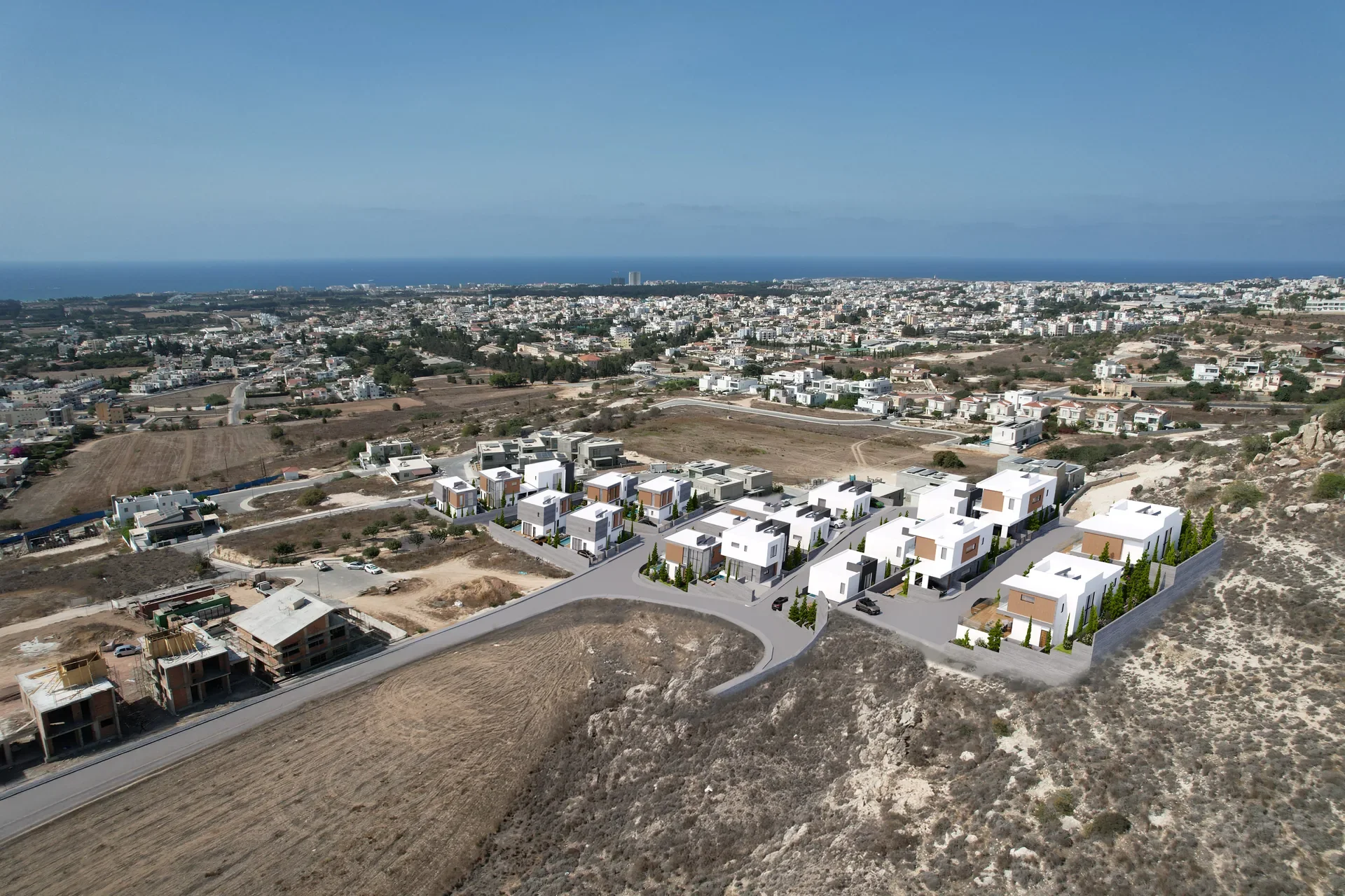 Hillside Villas with Sea Views in Geroskipou