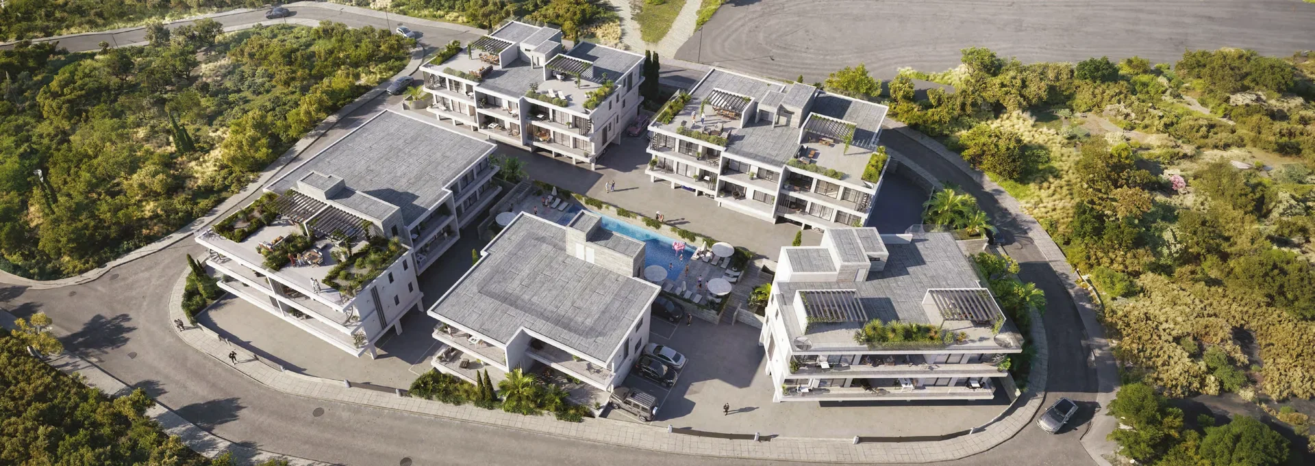 Gated Sea View Apartments in Lower Geroskipou