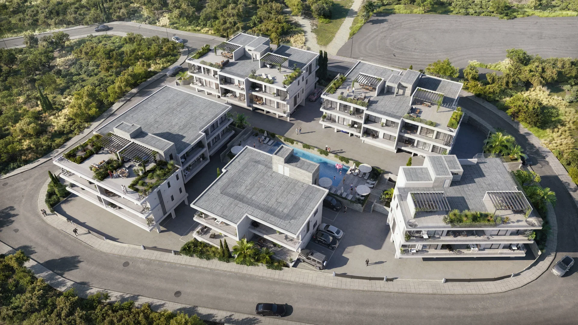 Gated Sea View Apartments in Lower Geroskipou
