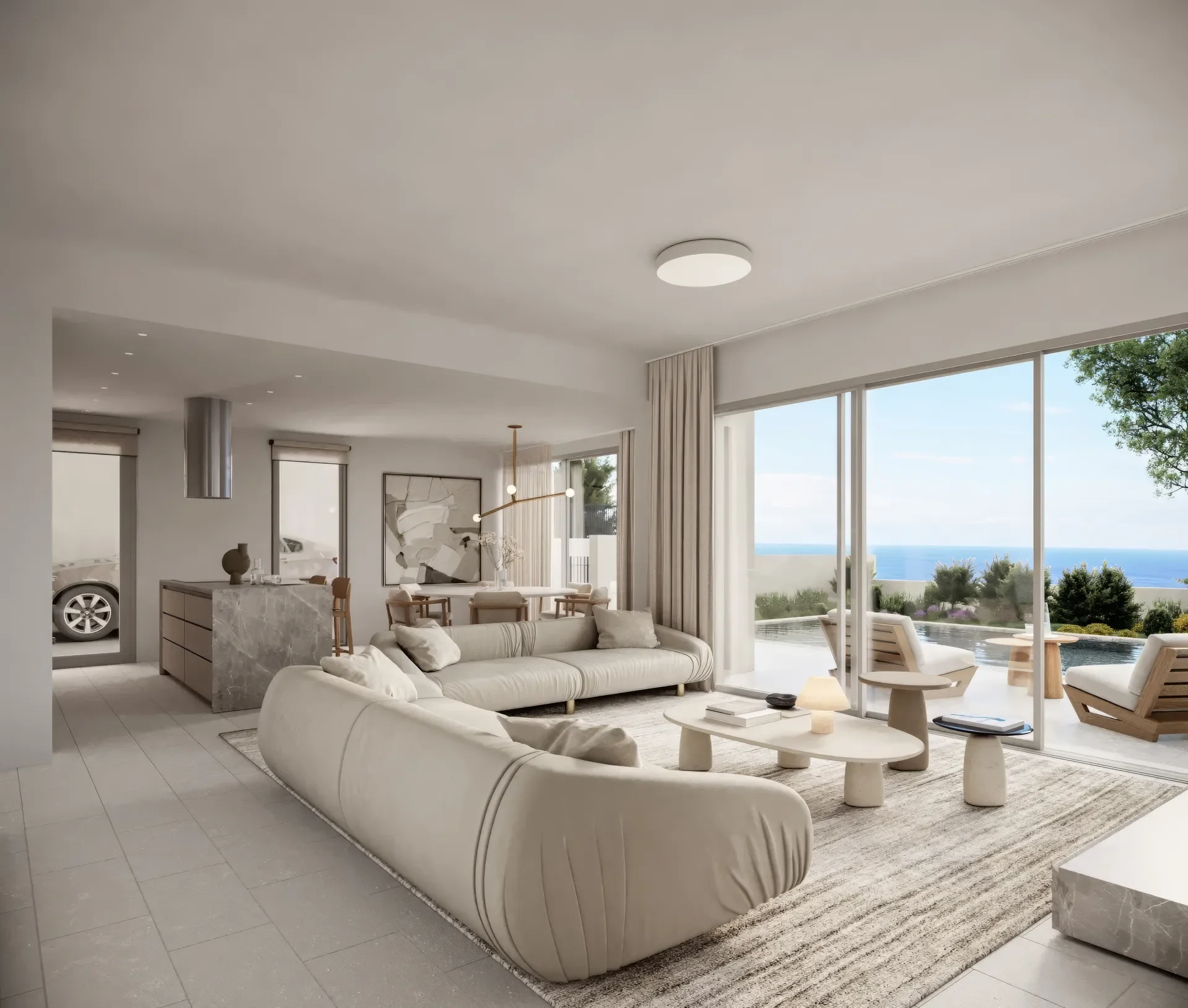 Hillside Villas with Sea Views near Coral Bay, Peyia