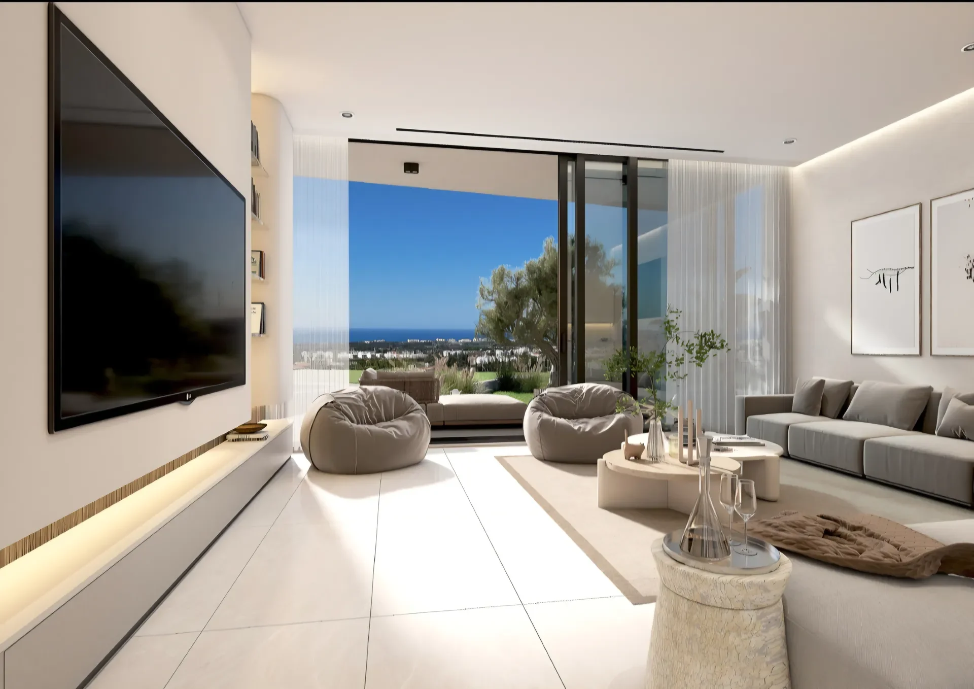 Two Detached Sea-View Villas in Agia Marinouda, Geroskipou