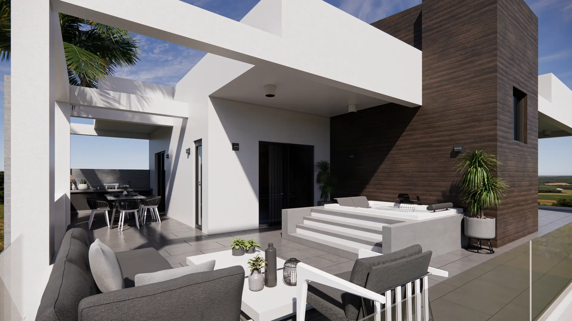 Three-Bedroom Penthouse with Sea Views in Universal, Paphos