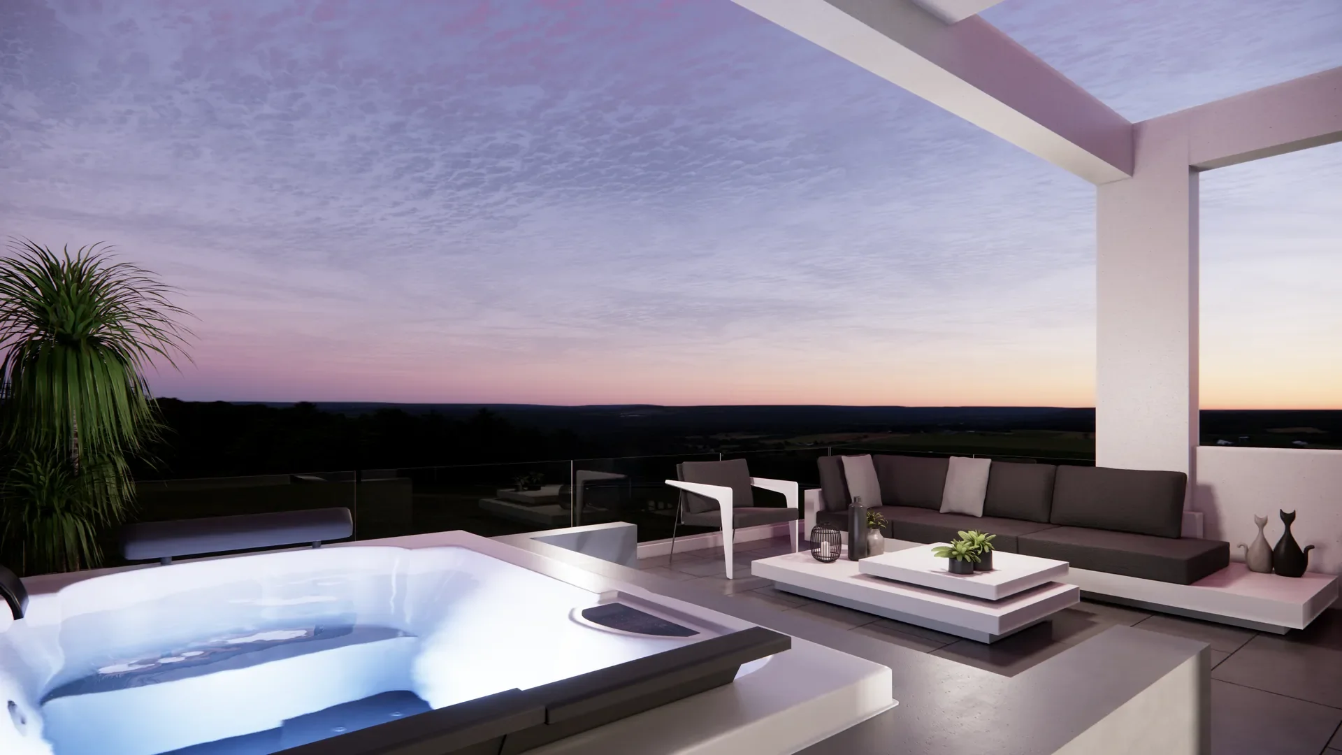 Three-Bedroom Penthouse with Sea Views in Universal, Paphos