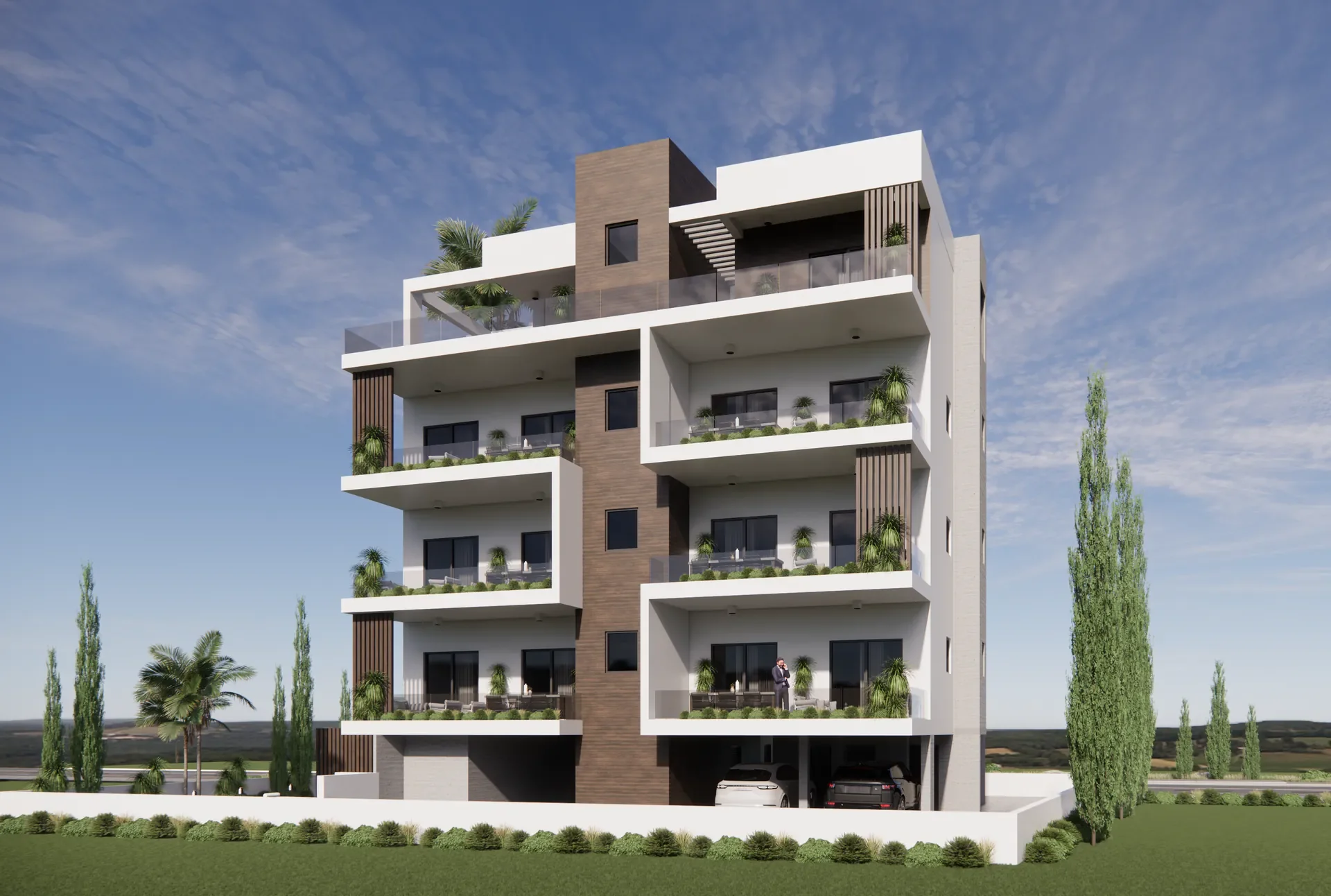 Three-Bedroom Penthouse with Sea Views in Universal, Paphos