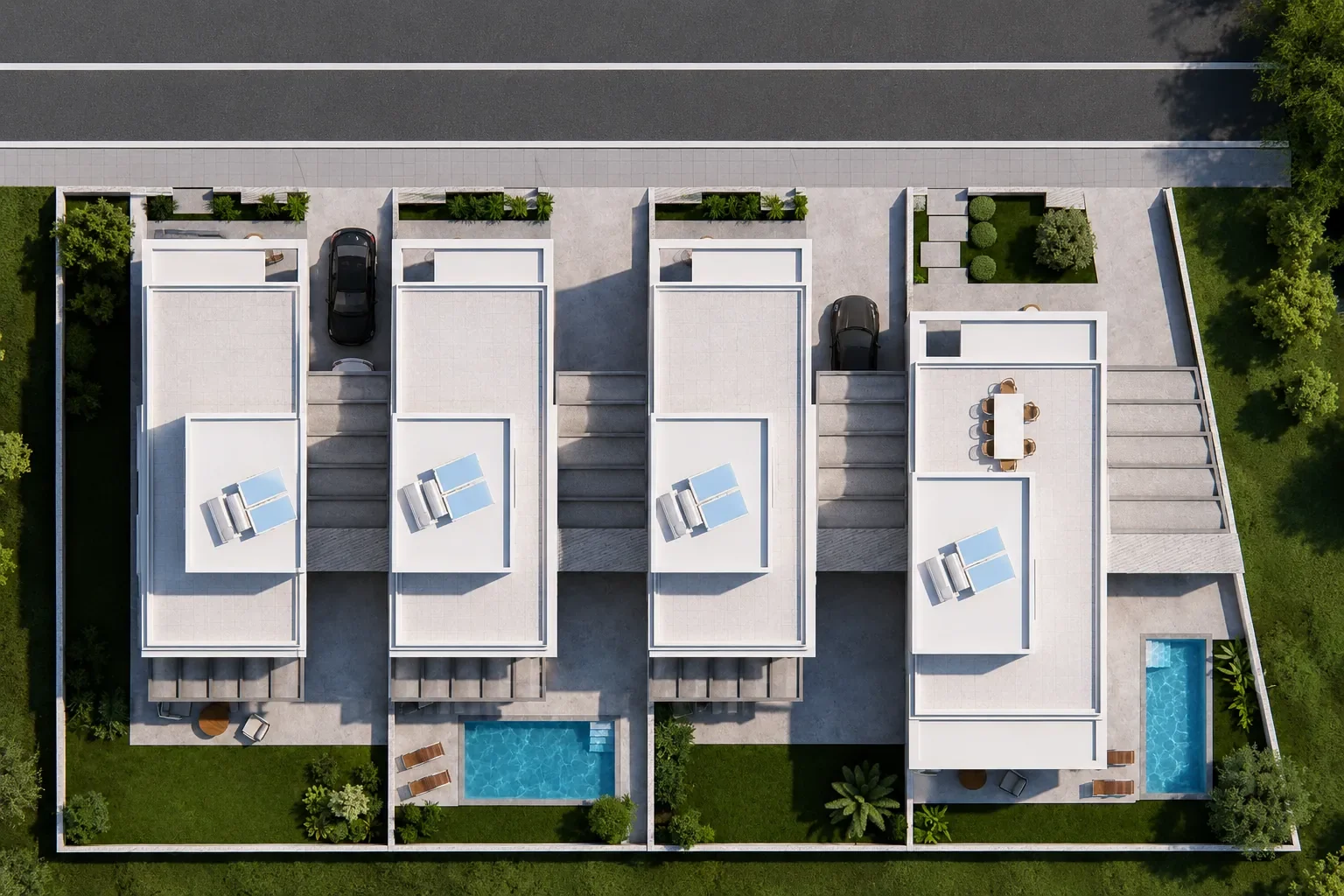 Three-Bedroom Villas with an Optional Pool in Agia Marinouda, Geroskipou