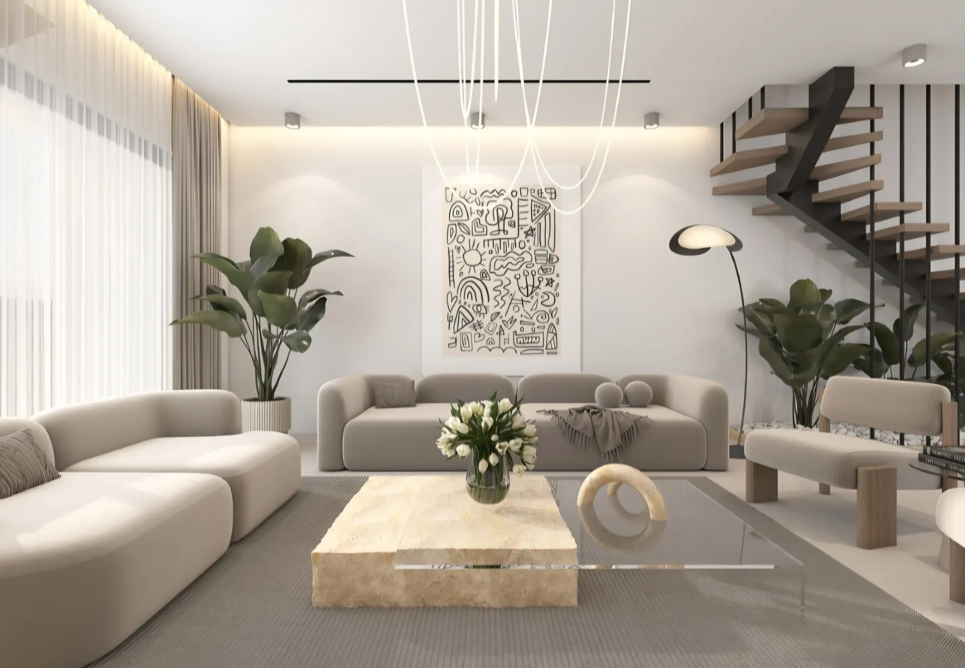 Three-Bedroom Villas with an Optional Pool in Agia Marinouda, Geroskipou