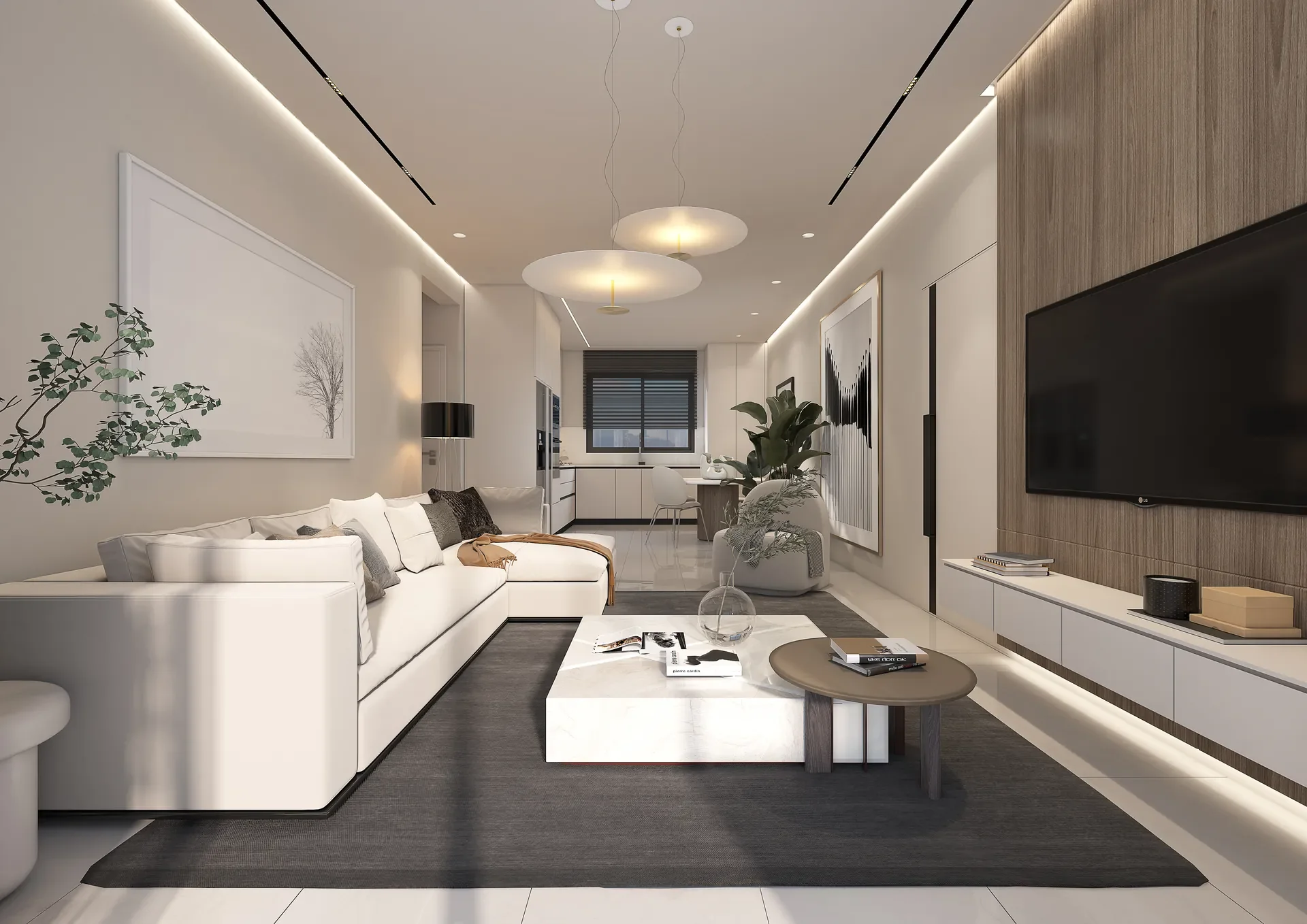 Two-Bedroom Sea-View Apartments with Pool and Gym in Koloni, Geroskipou