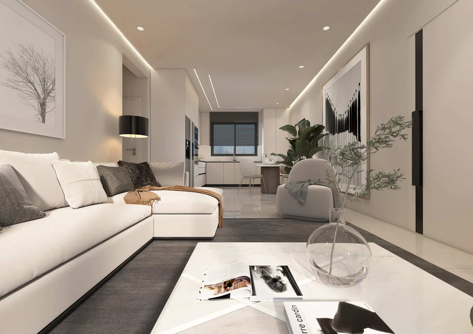 Two-Bedroom Sea-View Apartments with Pool and Gym in Koloni, Geroskipou