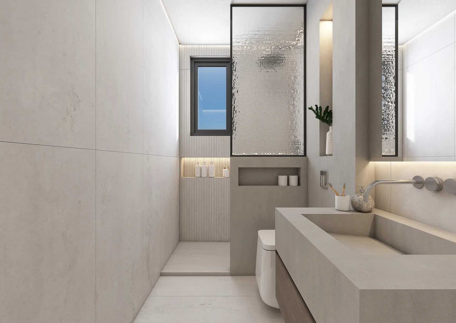 Two-Bedroom Sea-View Apartments with Pool and Gym in Koloni, Geroskipou