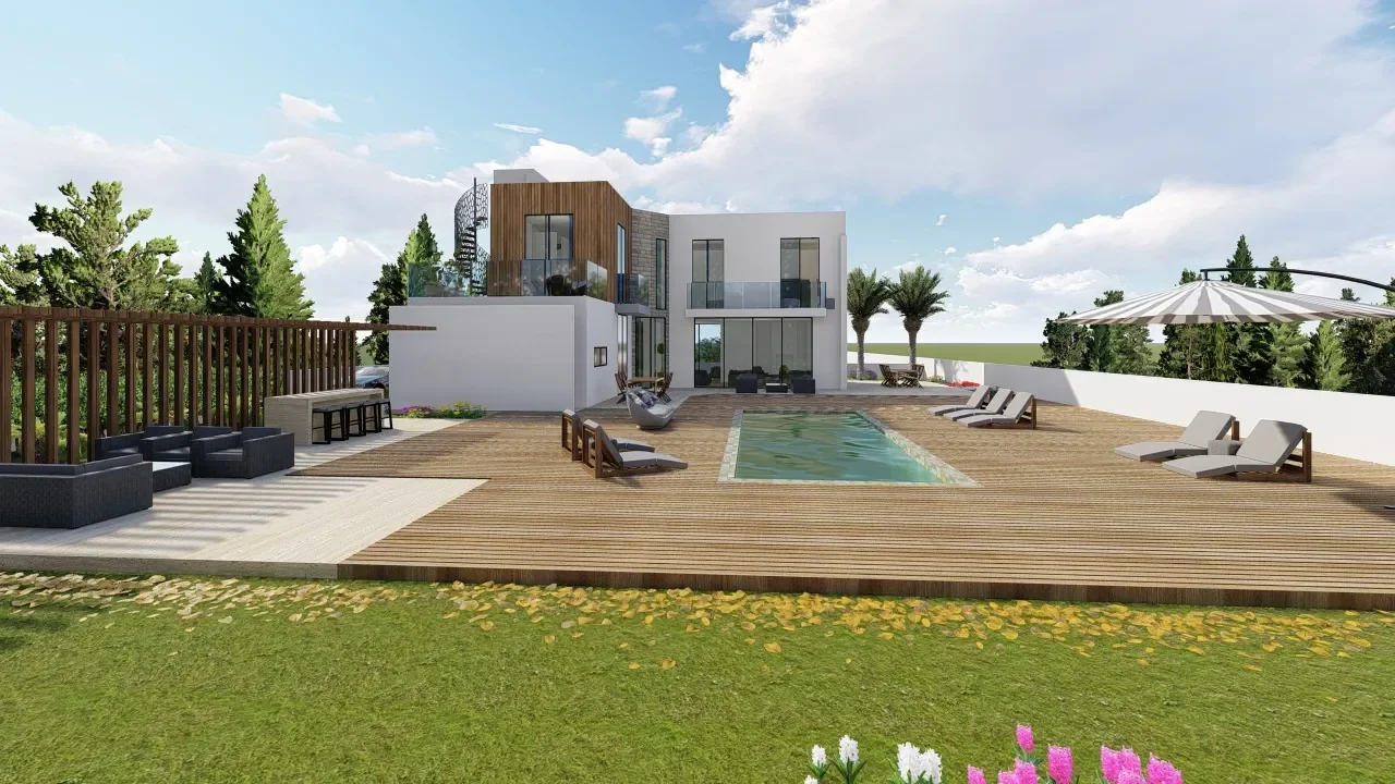 Four-Bedroom Sea-View Villa on a 3,000 m² Plot at Sea Caves, Peyia