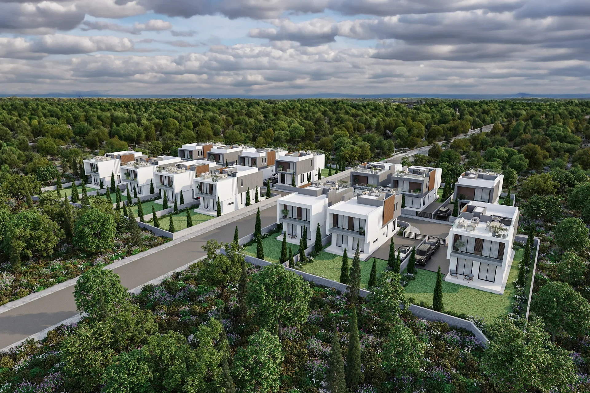 Three-Bedroom Villas in Mesogi by the International School