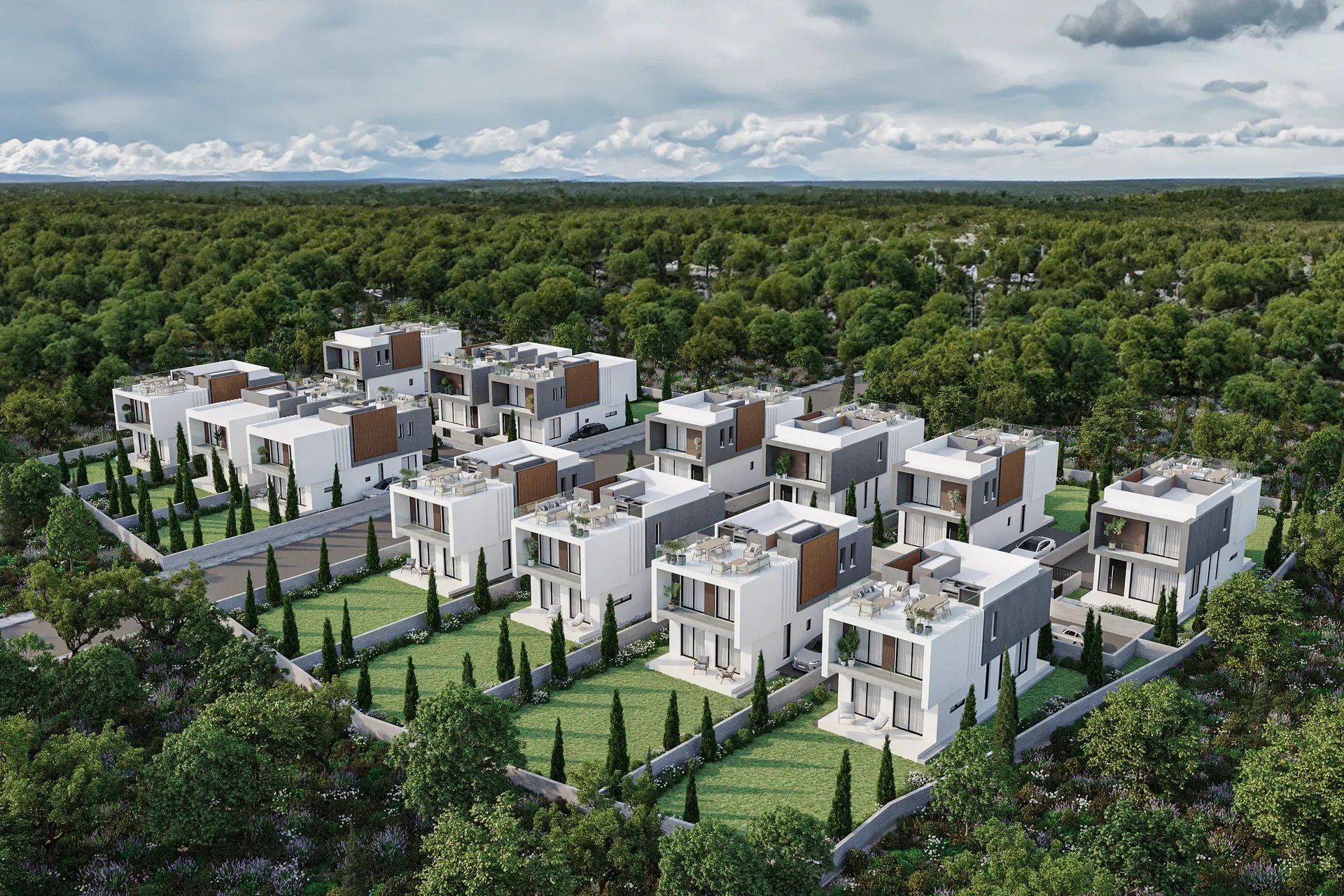 Three-Bedroom Villas in Mesogi by the International School