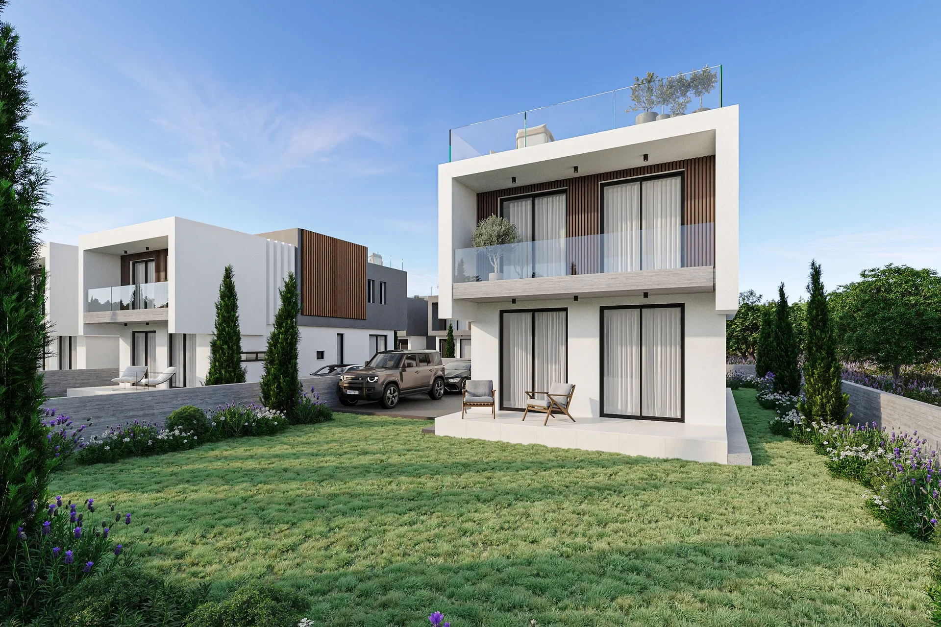 Three-Bedroom Villas in Mesogi by the International School