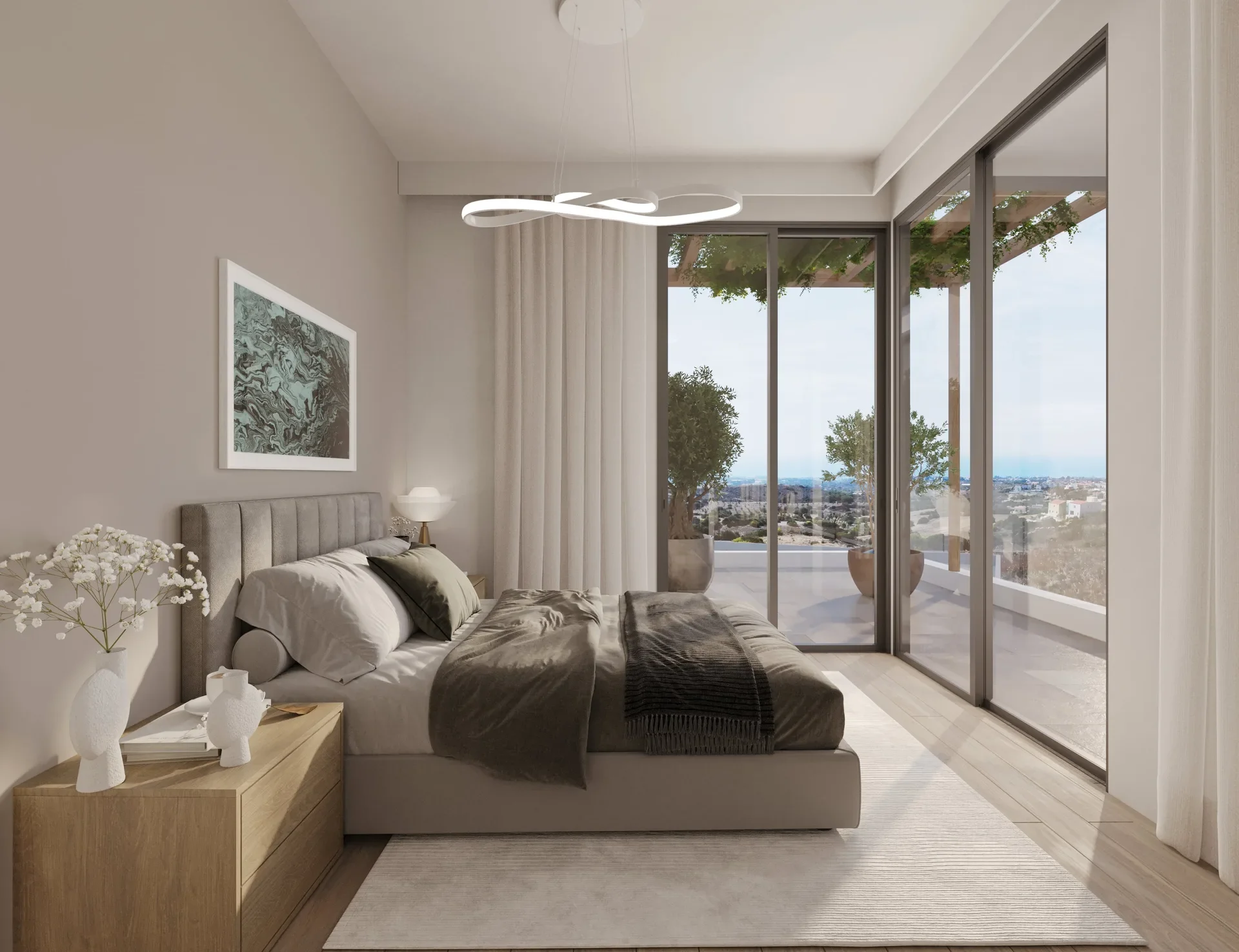 Villas with Overflow Pools and Underfloor Heating in Tala