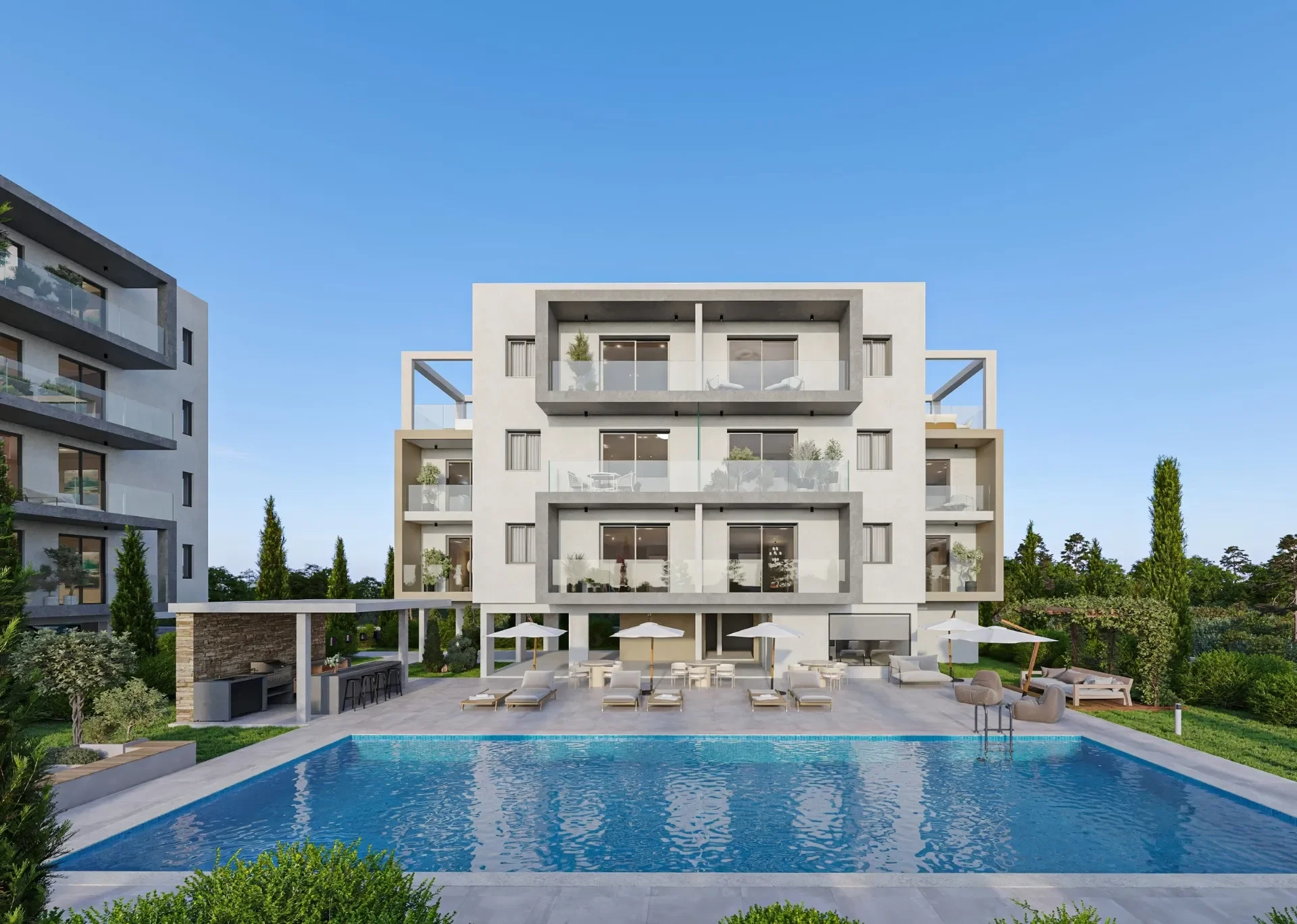 Family Apartments in Universal, Paphos — One to Three Bedrooms