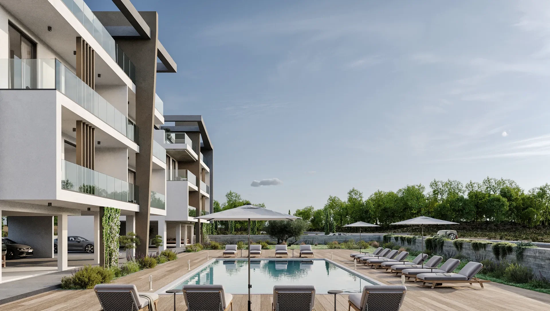 Apartments with Roof Gardens in Geroskipou