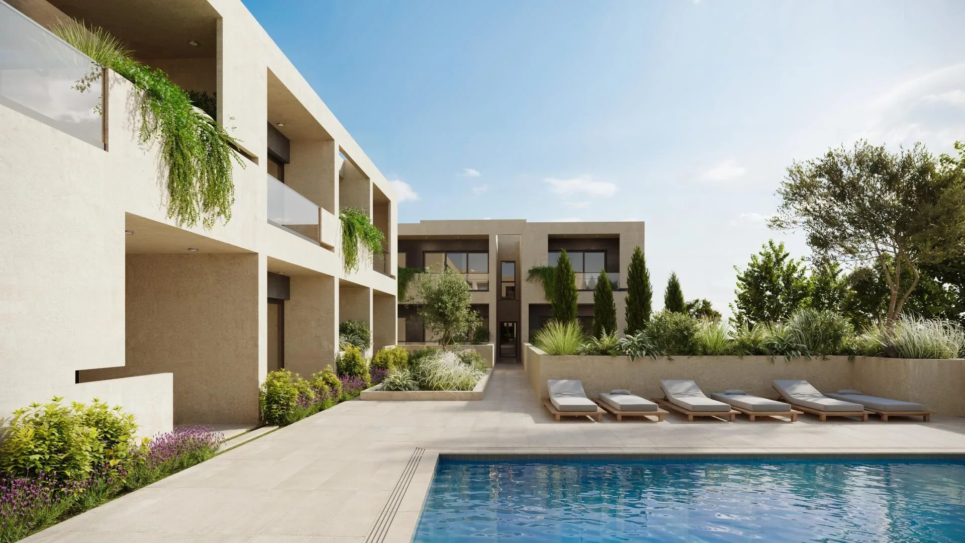 Modern Apartments with Two Pools in Emba, Paphos