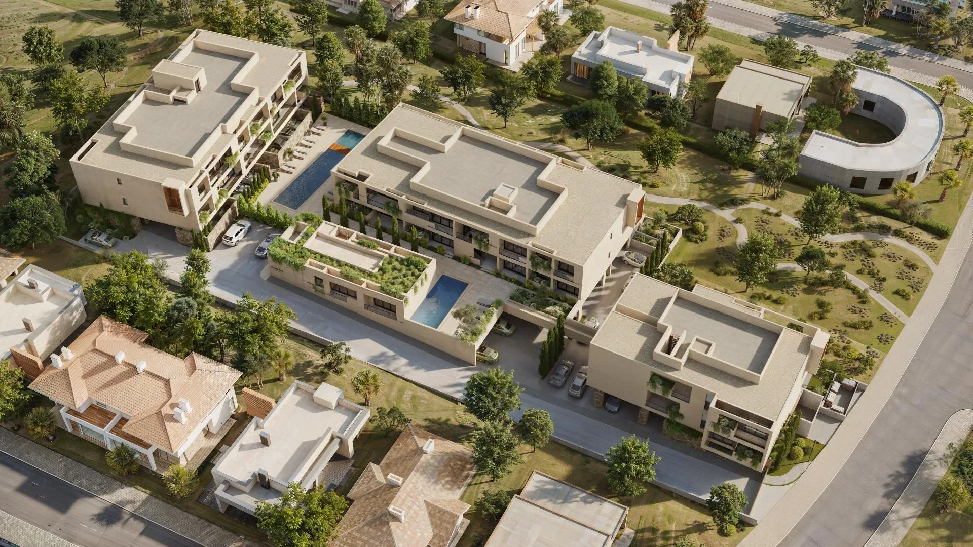 Modern Apartments with Two Pools in Emba, Paphos