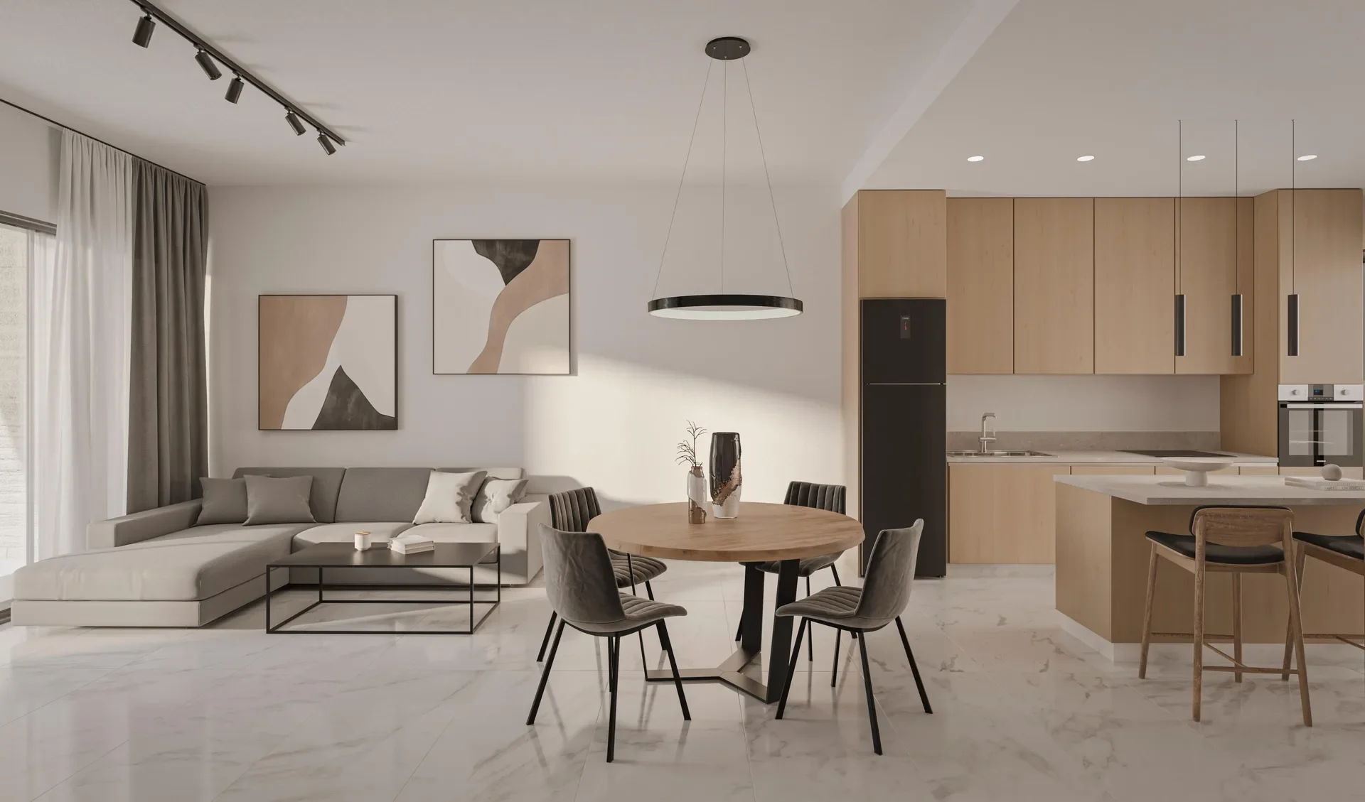 Two-Bedroom Apartments by a 107 m² Pool in Emba