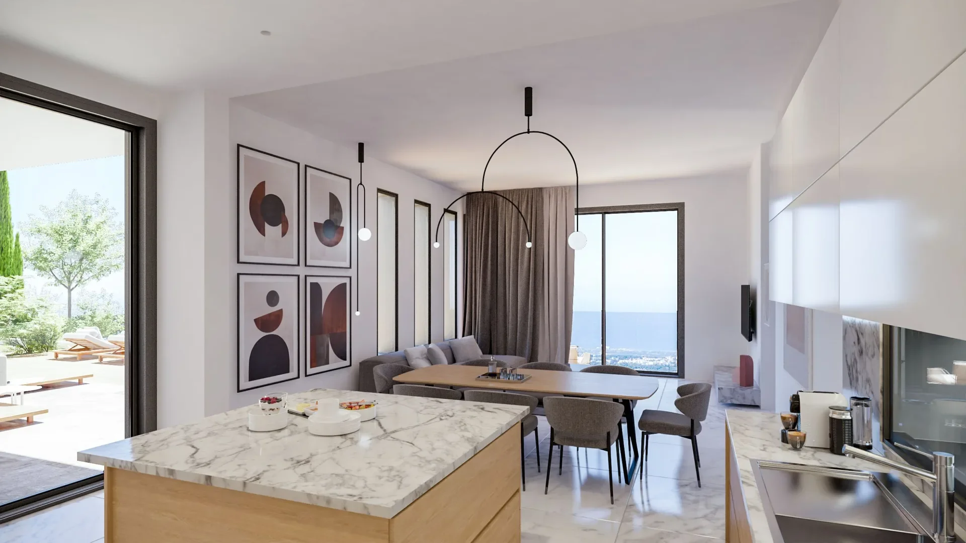 Smart Villas with Sea Views in the Hills of Tsada