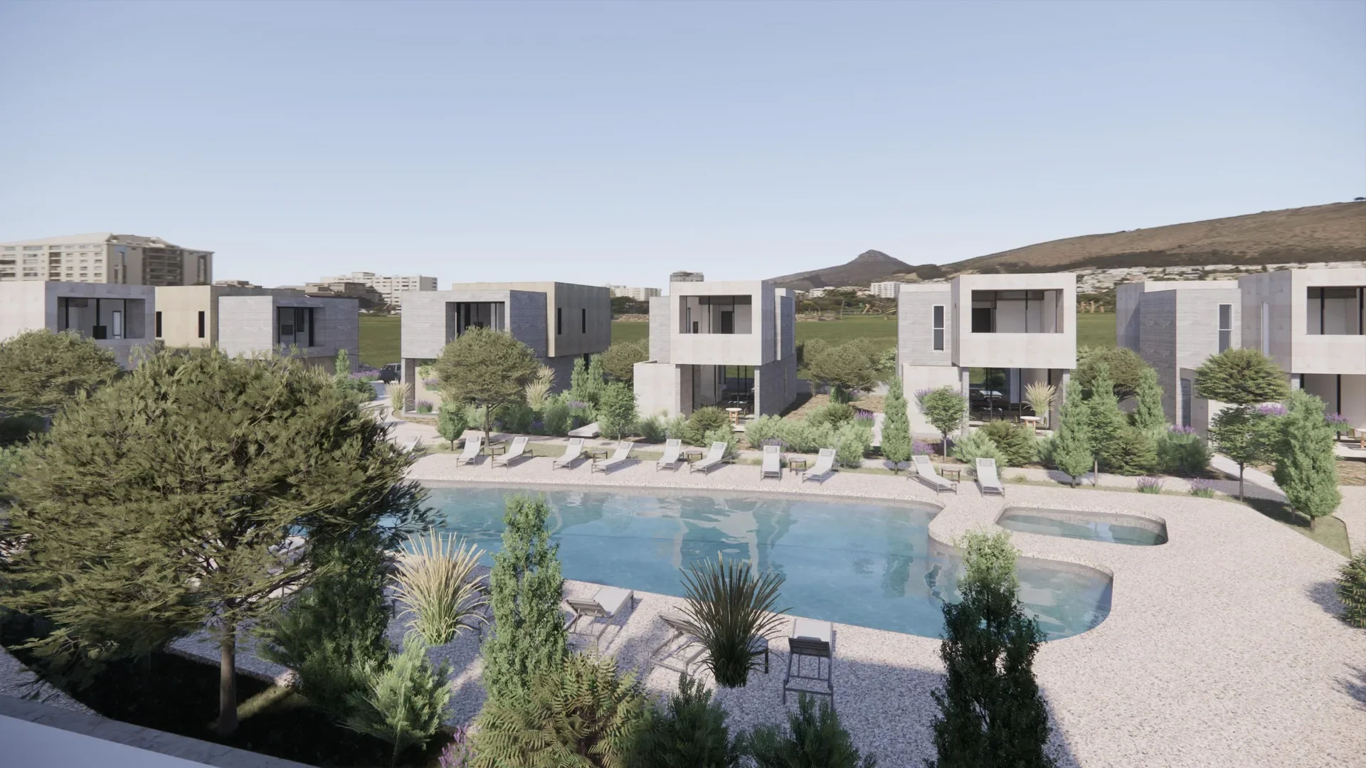 Gated Villas 250 m from the Beach in Coastal Geroskipou