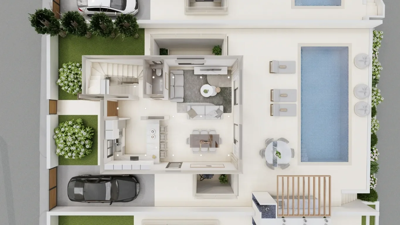 Five-Bedroom Hillside Villas above Coral Bay, Peyia