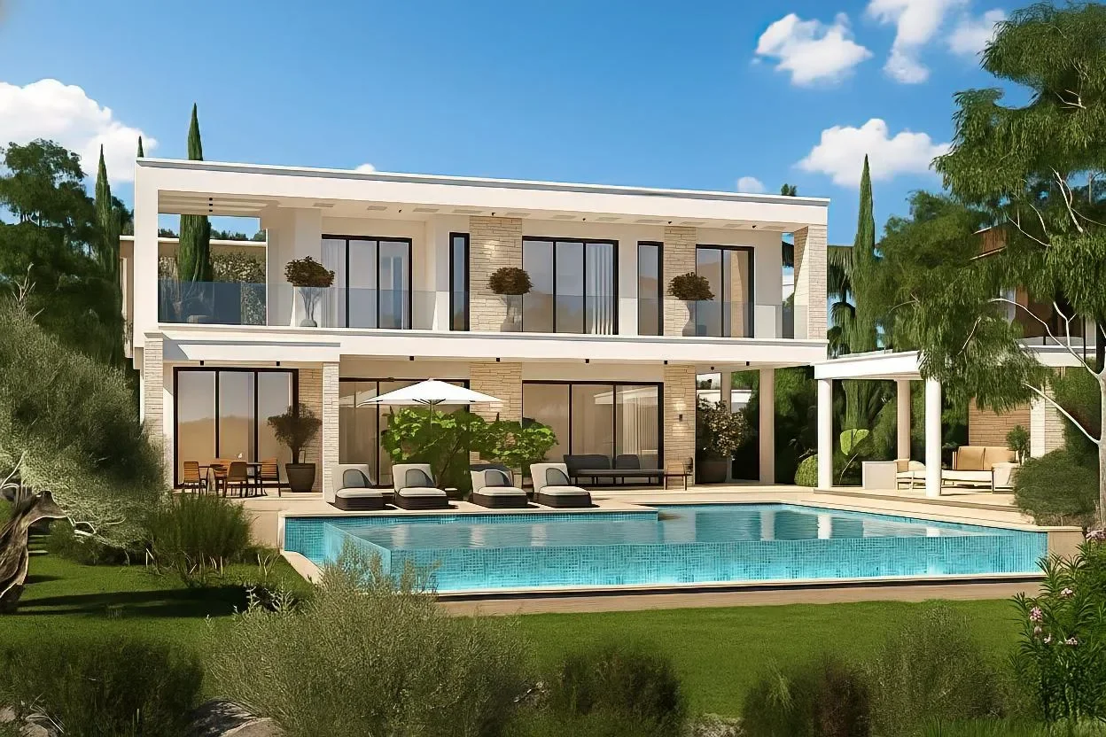 Seafront Villas on the First Line at Sea Caves, Peyia