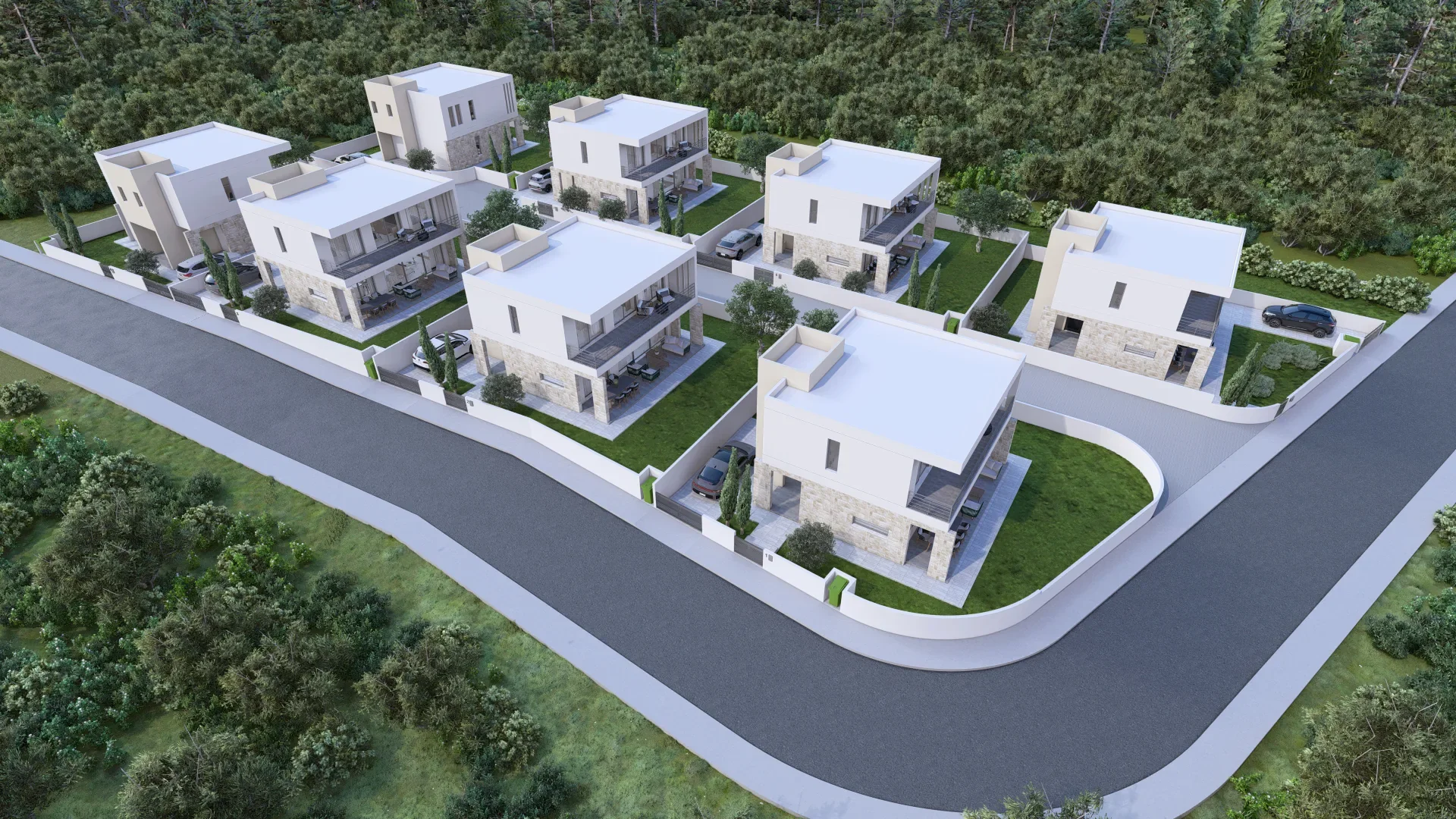 Detached Villas on Private Plots at Koloni, Geroskipou