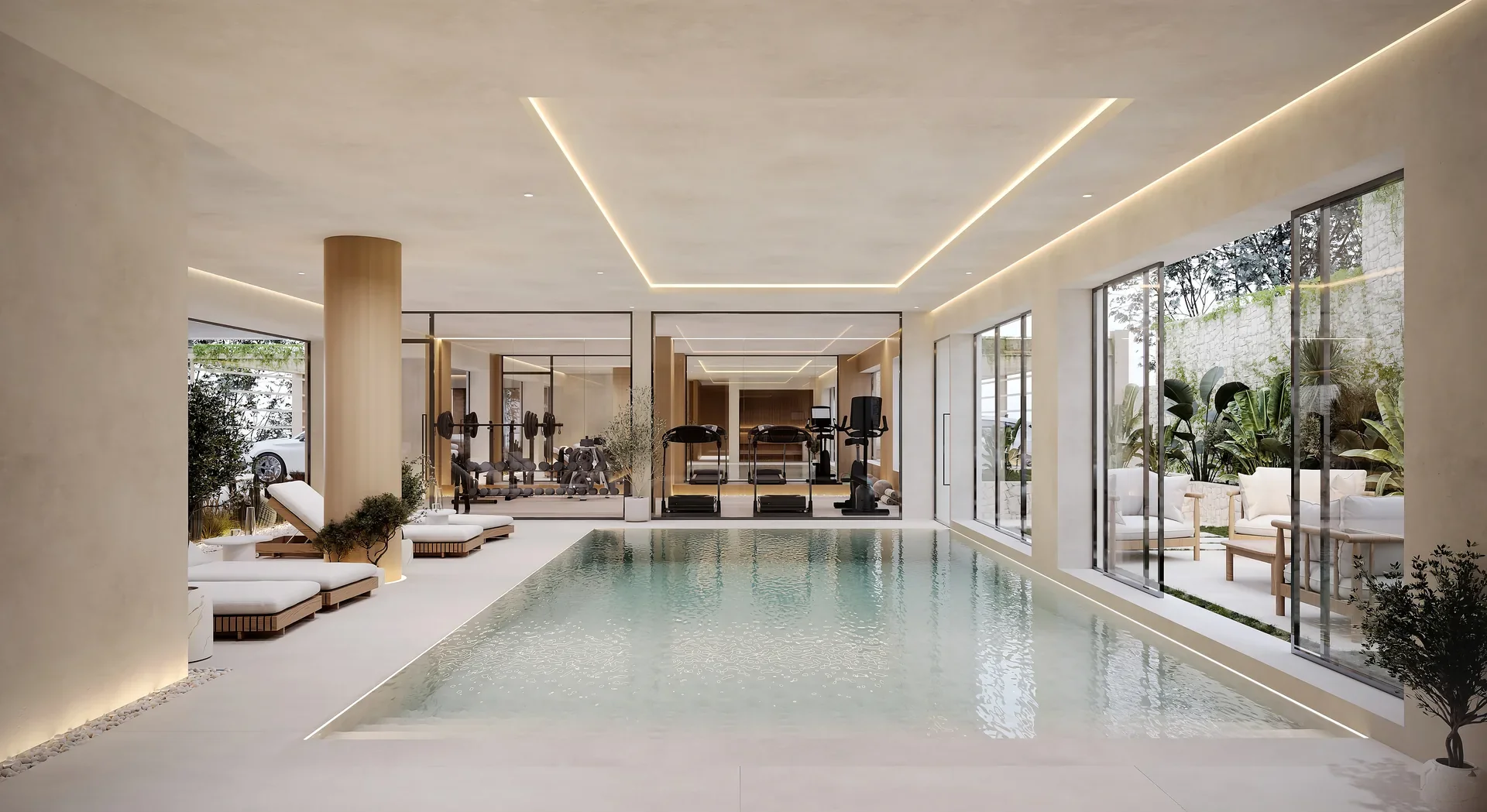 Boutique Apartments with an Indoor Pool in Geroskipou Hills