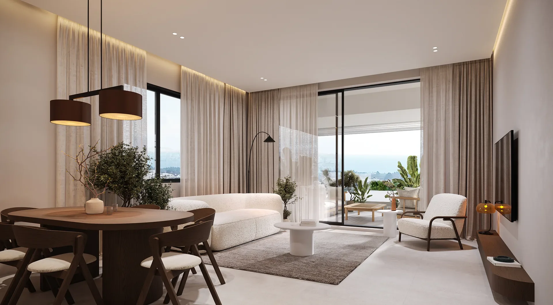 Boutique Apartments with an Indoor Pool in Geroskipou Hills