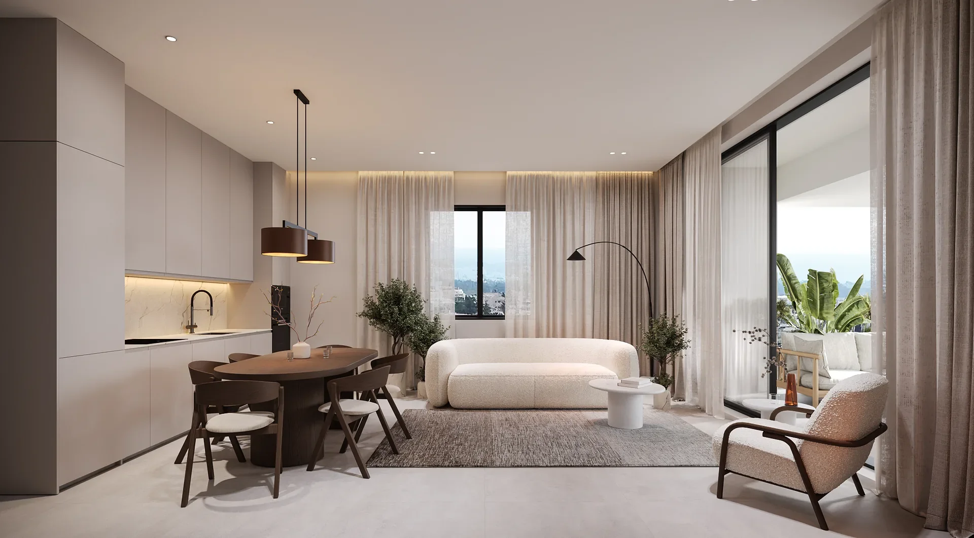 Boutique Apartments with an Indoor Pool in Geroskipou Hills
