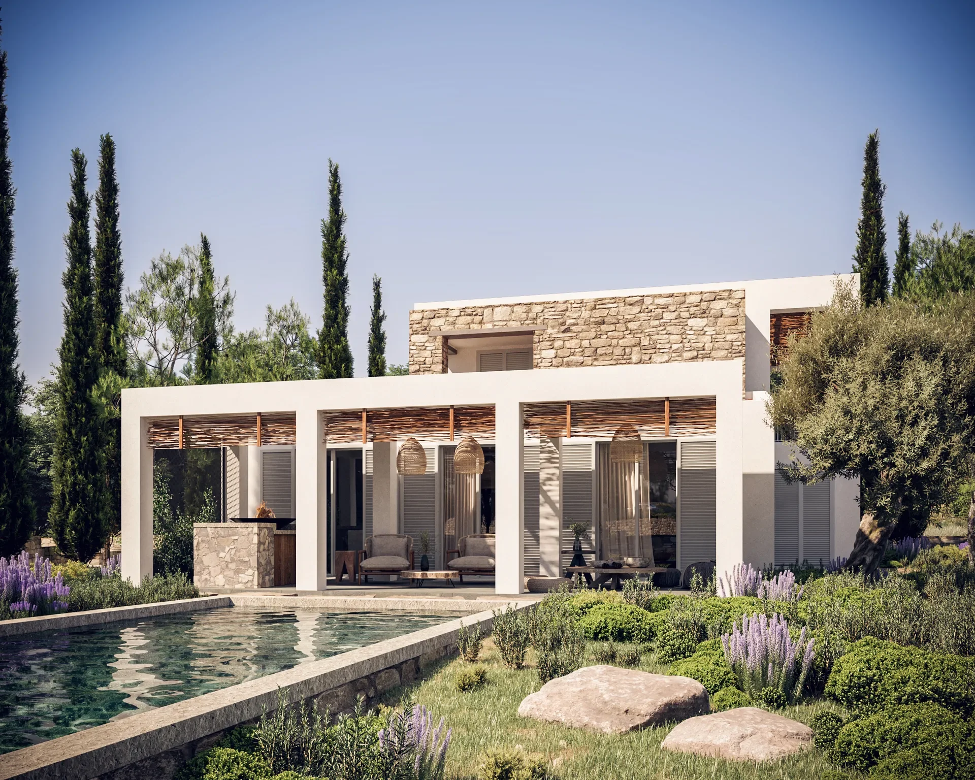 3 Bedroom Beachfront Villa in Polis — Villa V15
